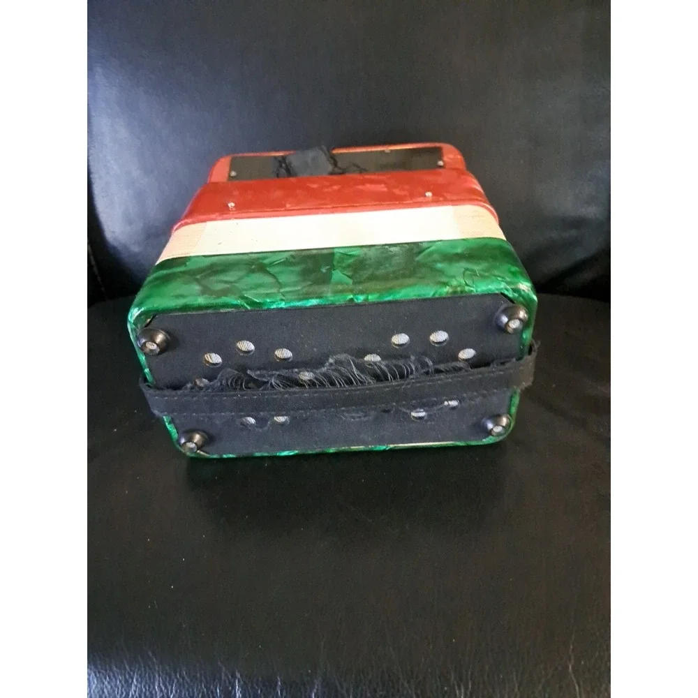 Accordion used vintage accordion music instrument. Works!